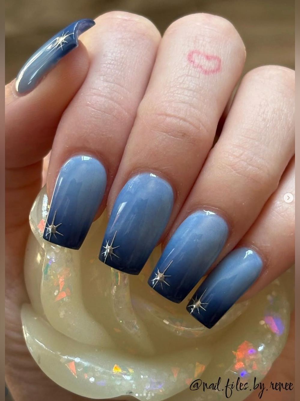 Sparkle & Co. Rainy Day Blues Blue Dip Nail Powder